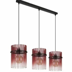 Gorley Suspension Luminaires Globo Lighting Noir, 3 lumières