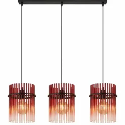 Gorley Suspension Luminaires Globo Lighting Noir, 3 lumières