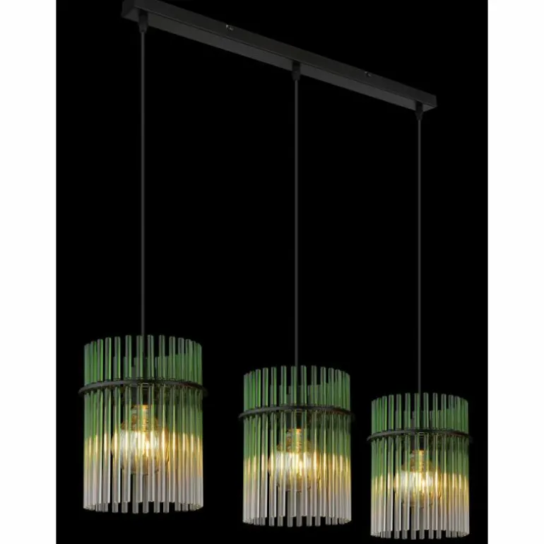 Gorley Suspension Luminaires Globo Lighting Noir, 3 lumières