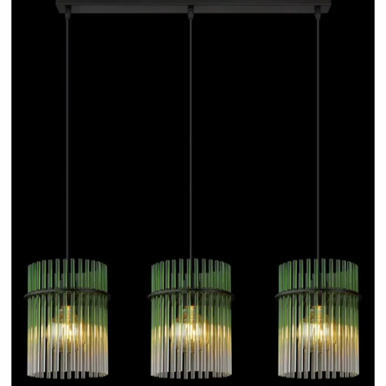 Gorley Suspension Luminaires Globo Lighting Noir, 3 lumières
