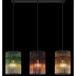 Gorley Suspension Luminaires Globo Lighting Noir, 3 lumières