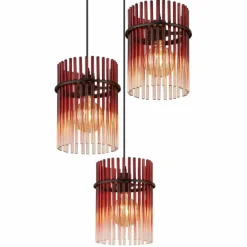 Gorley Suspension Luminaires Globo Lighting Noir, 3 lumières