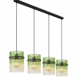Gorley Suspension Luminaires Globo Lighting Noir, 4 lumières