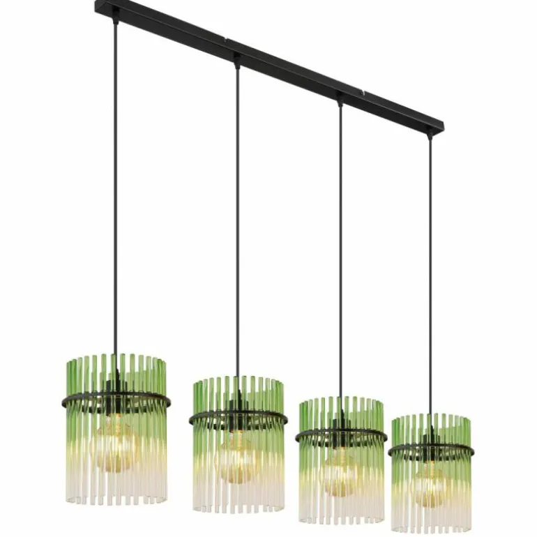 Gorley Suspension Luminaires Globo Lighting Noir, 4 lumières