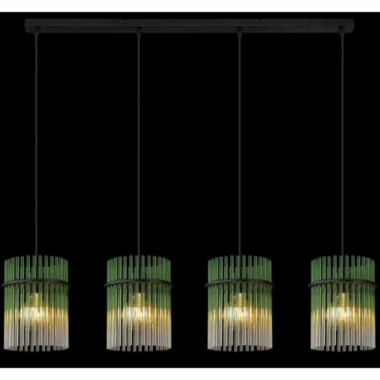 Gorley Suspension Luminaires Globo Lighting Noir, 4 lumières