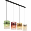 Gorley Suspension Luminaires Globo Lighting Noir, 4 lumières