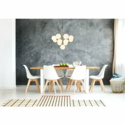 Grappy Suspension Luminaires Globo Lighting Nickel mat, 13 lumières