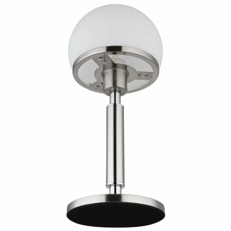 Haku Lampe à poser Luminaires Globo Lighting Chrome, Nickel mat, 1 lumière