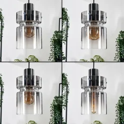 Hasvik Suspension, Suspension Clair, Fumé, 4 lumières