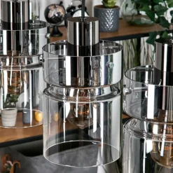 Hasvik Suspension, Suspension Noir, 5 lumières