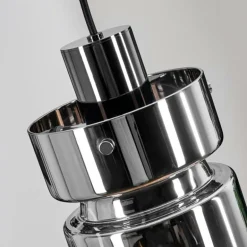 Hasvik Suspension, Suspension Chrome, Noir, 1 lumière