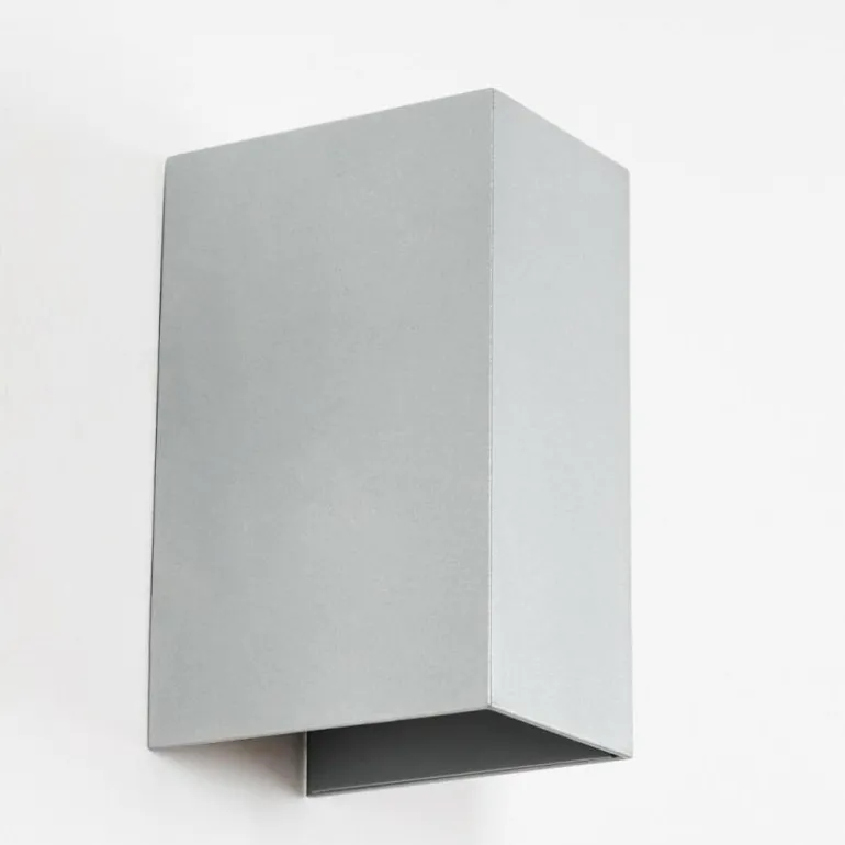 Hoods Lampe murale d´extérieur, Luminaire Up & Down, Applique murale LED Argenté, 1 lumière