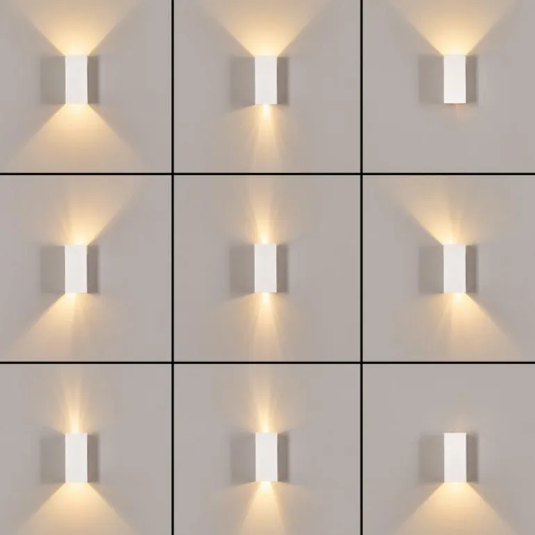 Hoods Lampe murale d´extérieur, Luminaire Up & Down, Applique murale LED Blanc, 1 lumière