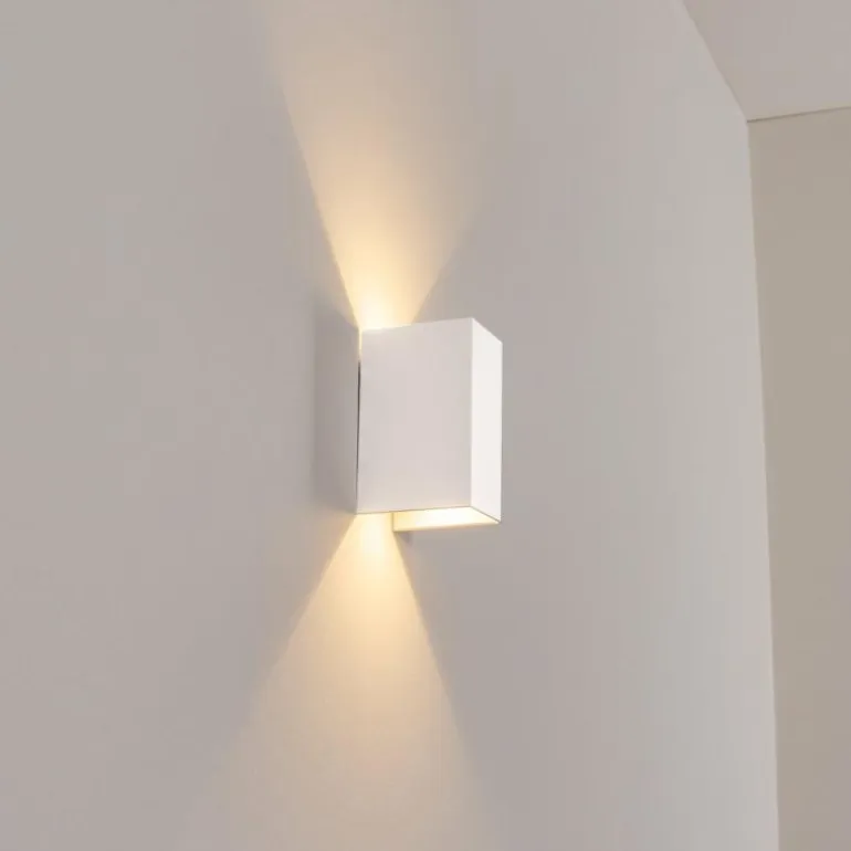 Hoods Lampe murale d´extérieur, Luminaire Up & Down, Applique murale LED Blanc, 1 lumière