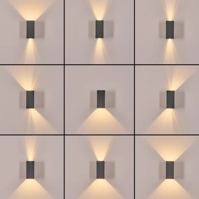 Hoods Lampe murale d´extérieur, Luminaire Up & Down, Applique murale LED Anthracite, 1 lumière