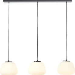 Kaizen Suspension Luminaires Brilliant Noir, 3 lumières