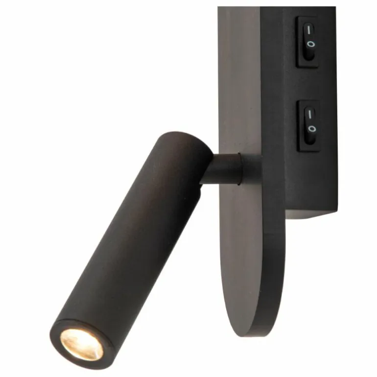 KELLY Applique murale Luminaires Lucide LED Noir, 1 lumière