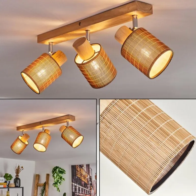 Kinnared Plafonnier, Spot de plafond Chrome, Écru, 3 lumières