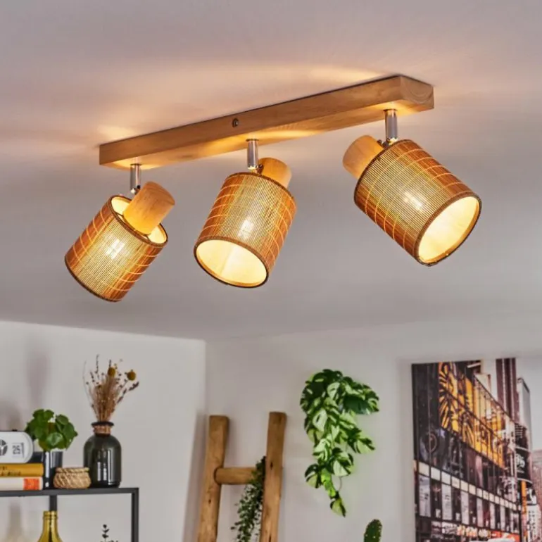 Kinnared Plafonnier, Spot de plafond Chrome, Écru, 3 lumières