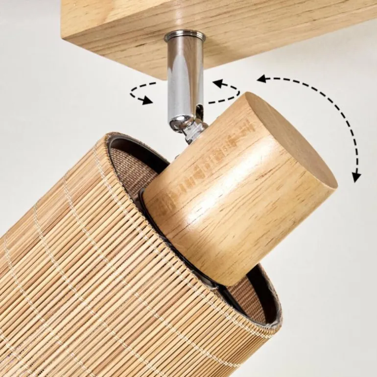Kinnared Plafonnier, Spot de plafond Chrome, Écru, 4 lumières