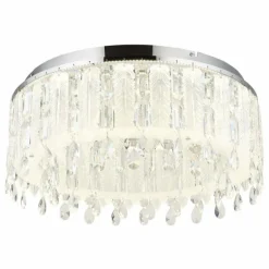 Klunka Plafonnier Luminaires Globo Lighting LED Chrome, 1 lumière, Télécommandes