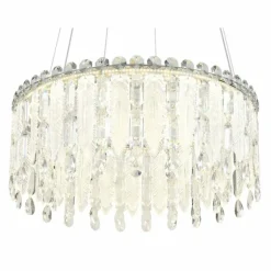 Klunka Suspension Luminaires Globo Lighting LED Chrome, 1 lumière, Télécommandes