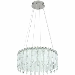 Klunka Suspension Luminaires Globo Lighting LED Chrome, 1 lumière, Télécommandes
