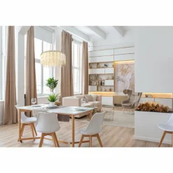 Klunka Suspension Luminaires Globo Lighting LED Chrome, 1 lumière, Télécommandes
