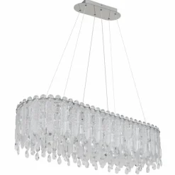 Klunka Suspension Luminaires Globo Lighting LED Chrome, 1 lumière, Télécommandes