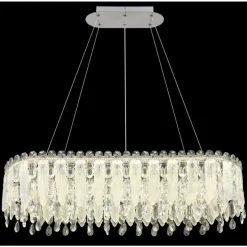 Klunka Suspension Luminaires Globo Lighting LED Chrome, 1 lumière, Télécommandes