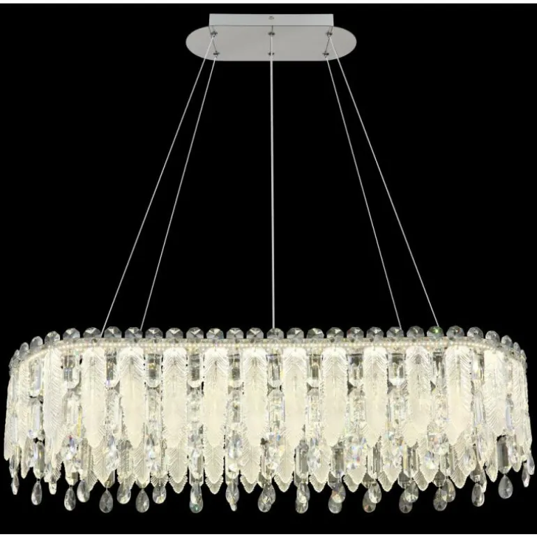 Klunka Suspension Luminaires Globo Lighting LED Chrome, 1 lumière, Télécommandes