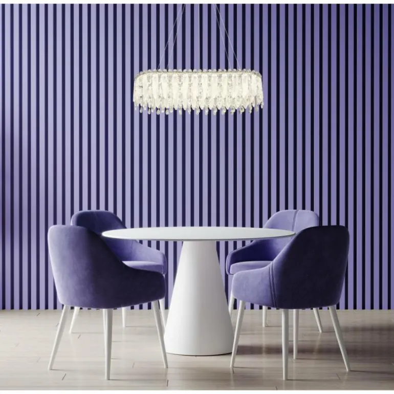 Klunka Suspension Luminaires Globo Lighting LED Chrome, 1 lumière, Télécommandes