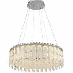 Klunka Suspension Luminaires Globo Lighting LED Chrome, 1 lumière, Télécommandes