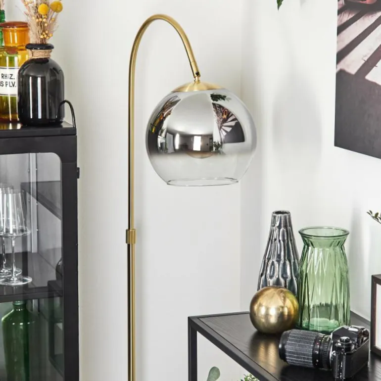 Koyoto Boule lumineuse, Lampadaire Laiton, 1 lumière