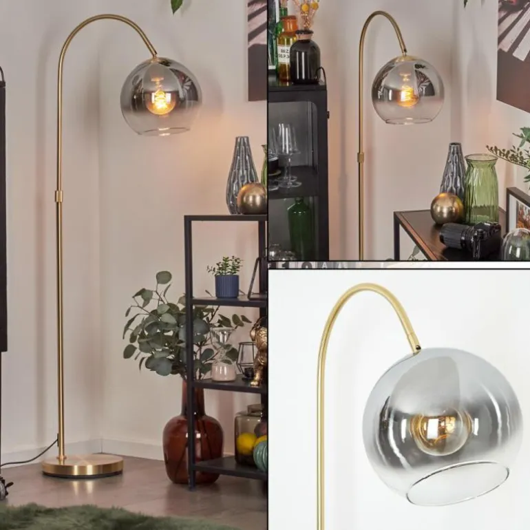 Koyoto Boule lumineuse, Lampadaire Laiton, 1 lumière
