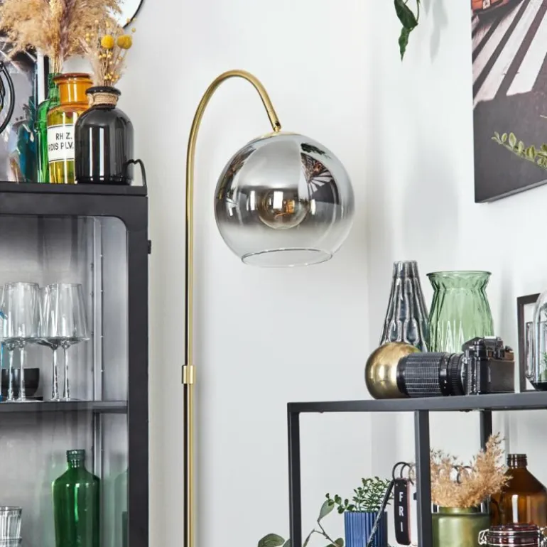 Koyoto Boule lumineuse, Lampadaire Laiton, 1 lumière
