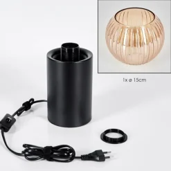 Koyoto Boule lumineuse, Lampe de bureau, Lampe à poser Ambre, 1 lumière