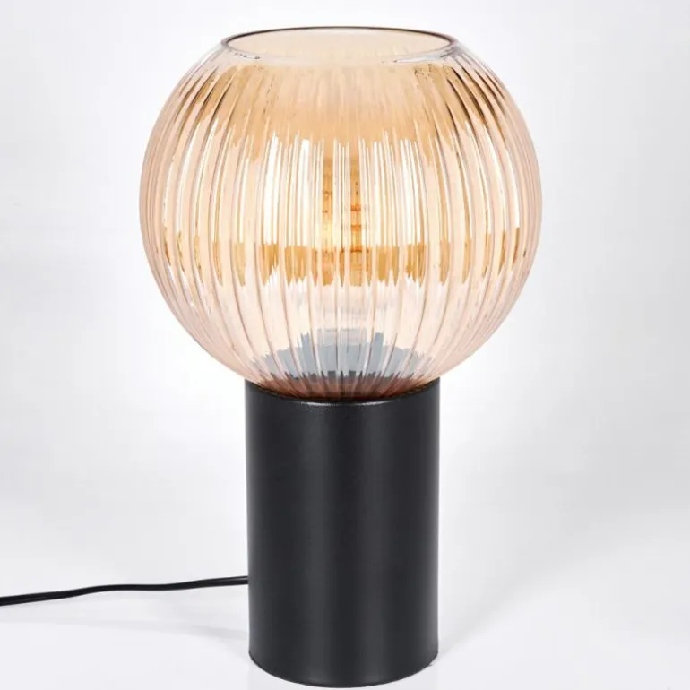 Koyoto Boule lumineuse, Lampe de bureau, Lampe à poser 11 cm Ambre, 1 lumière