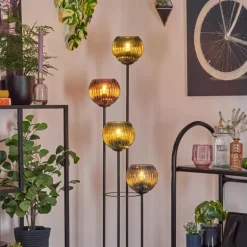 Koyoto Lampadaire 30 cm Bleu, Vert, Cuivré, 4 lumières