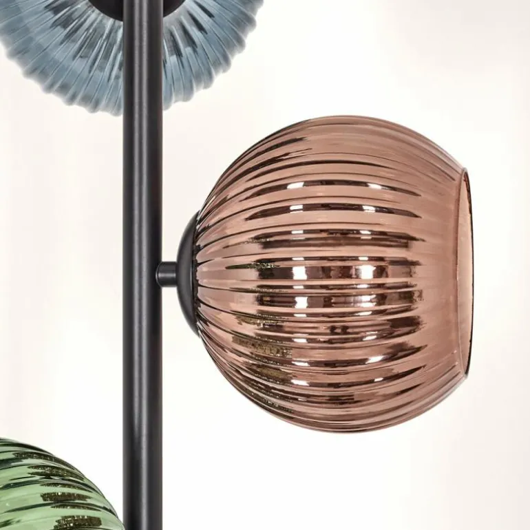 Koyoto Lampadaire Bleu, Vert, Cuivré, 3 lumières