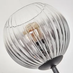 Koyoto Lampadaire Bois foncé, Noir, 4 lumières