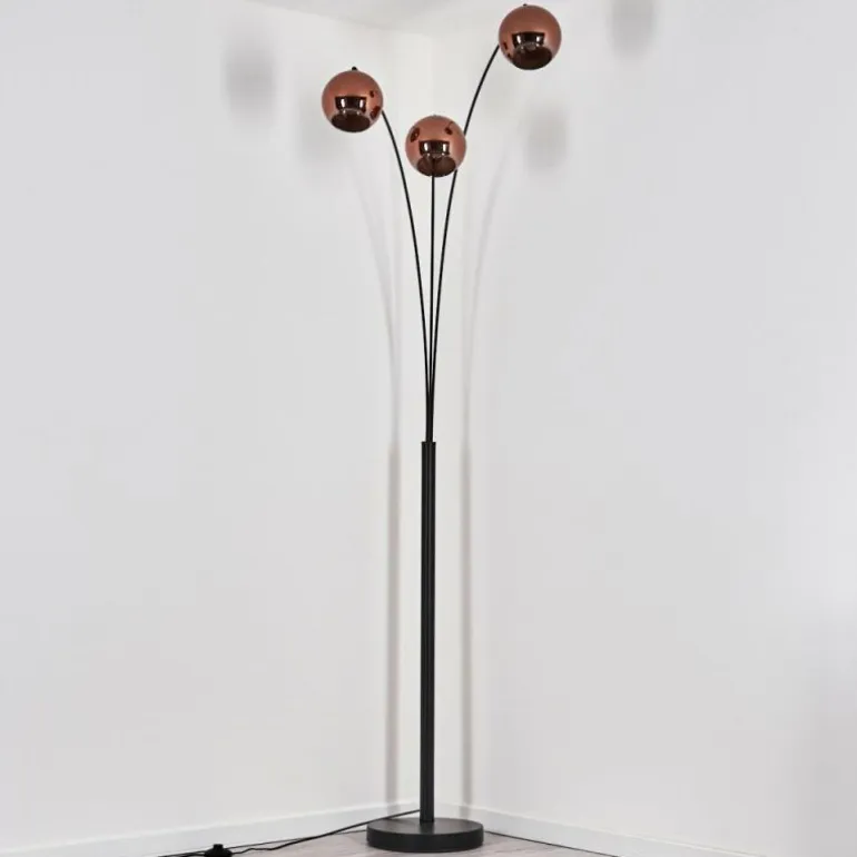 Koyoto Lampadaire Noir, 3 lumières