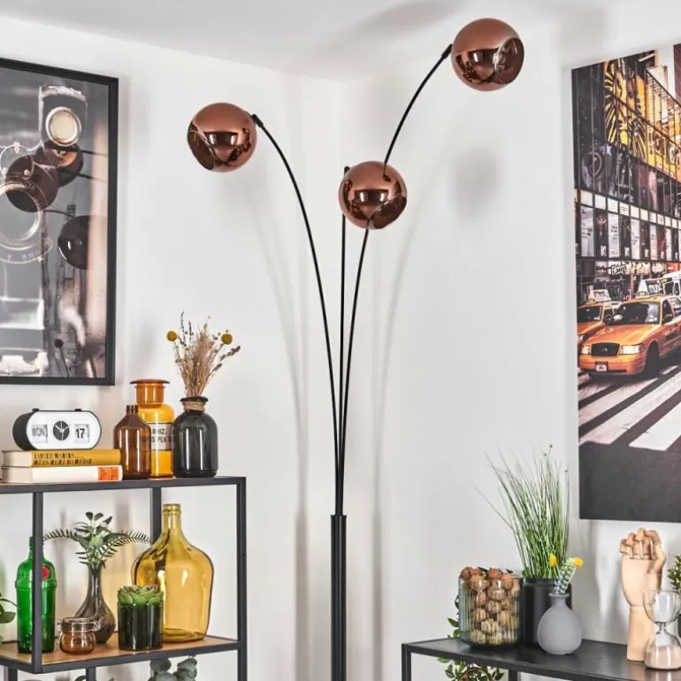 Koyoto Lampadaire Noir, 3 lumières