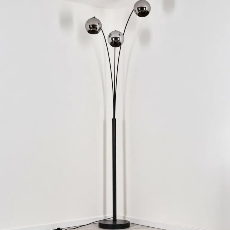 Koyoto Lampadaire Noir, 3 lumières