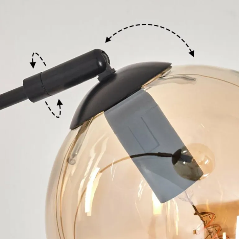 Koyoto Lampadaire Noir, 3 lumières