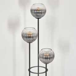 Koyoto Lampadaire Noir, 3 lumières