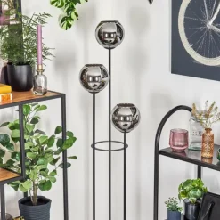 Koyoto Lampadaire Noir, 3 lumières