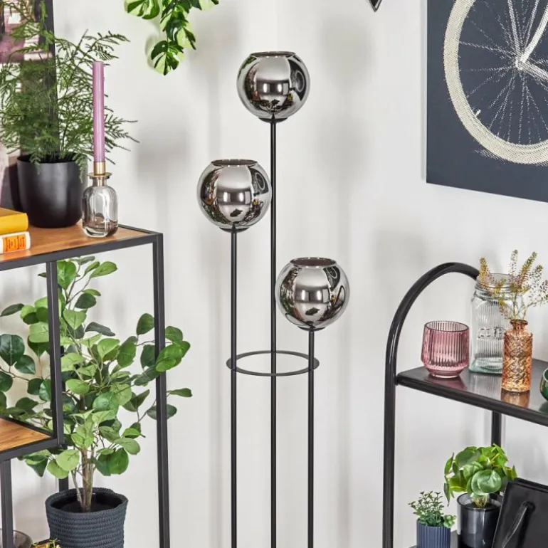 Koyoto Lampadaire Noir, 3 lumières
