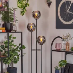 Koyoto Lampadaire Noir, 3 lumières
