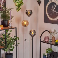 Koyoto Lampadaire Noir, 3 lumières